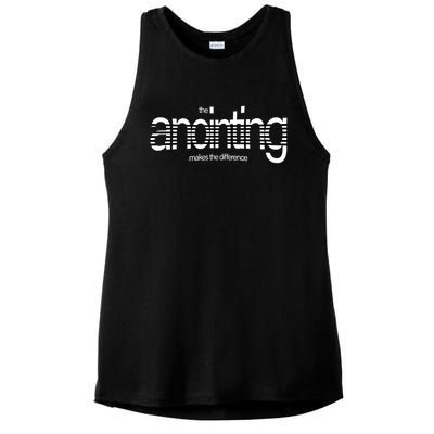 Anointing Makes The Difference God Love Christ Consciousness Gift Ladies PosiCharge Tri-Blend Wicking Tank