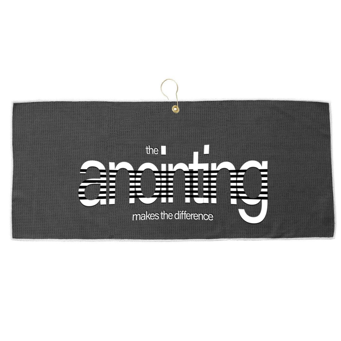 Anointing Makes The Difference God Love Christ Consciousness Gift Large Microfiber Waffle Golf Towel