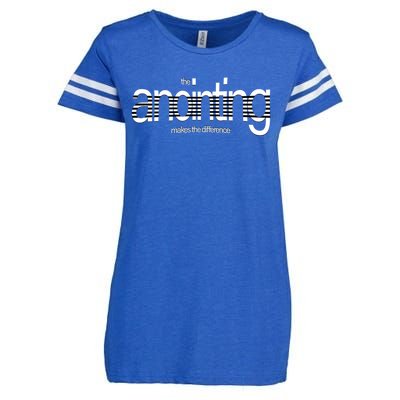 Anointing Makes The Difference God Love Christ Consciousness Gift Enza Ladies Jersey Football T-Shirt