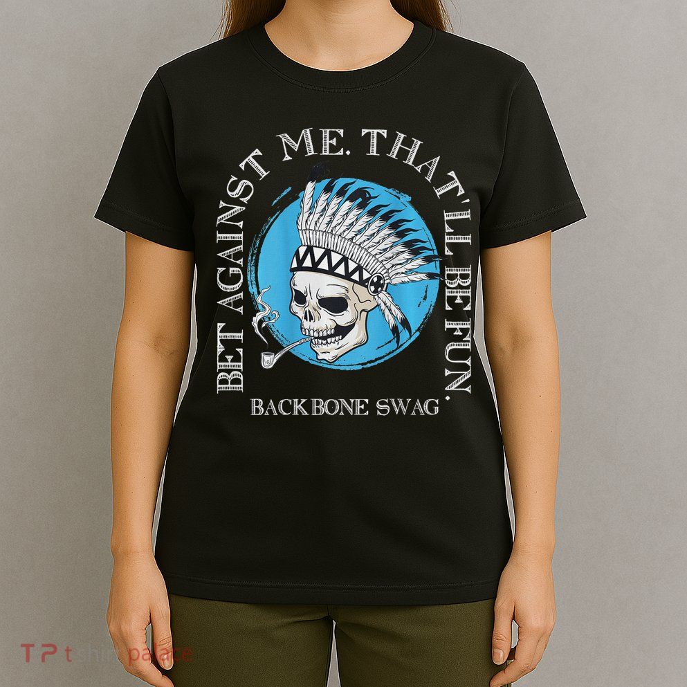Against Me That'll Be Fun Skull Backbone Swag In Back T-Shirt
