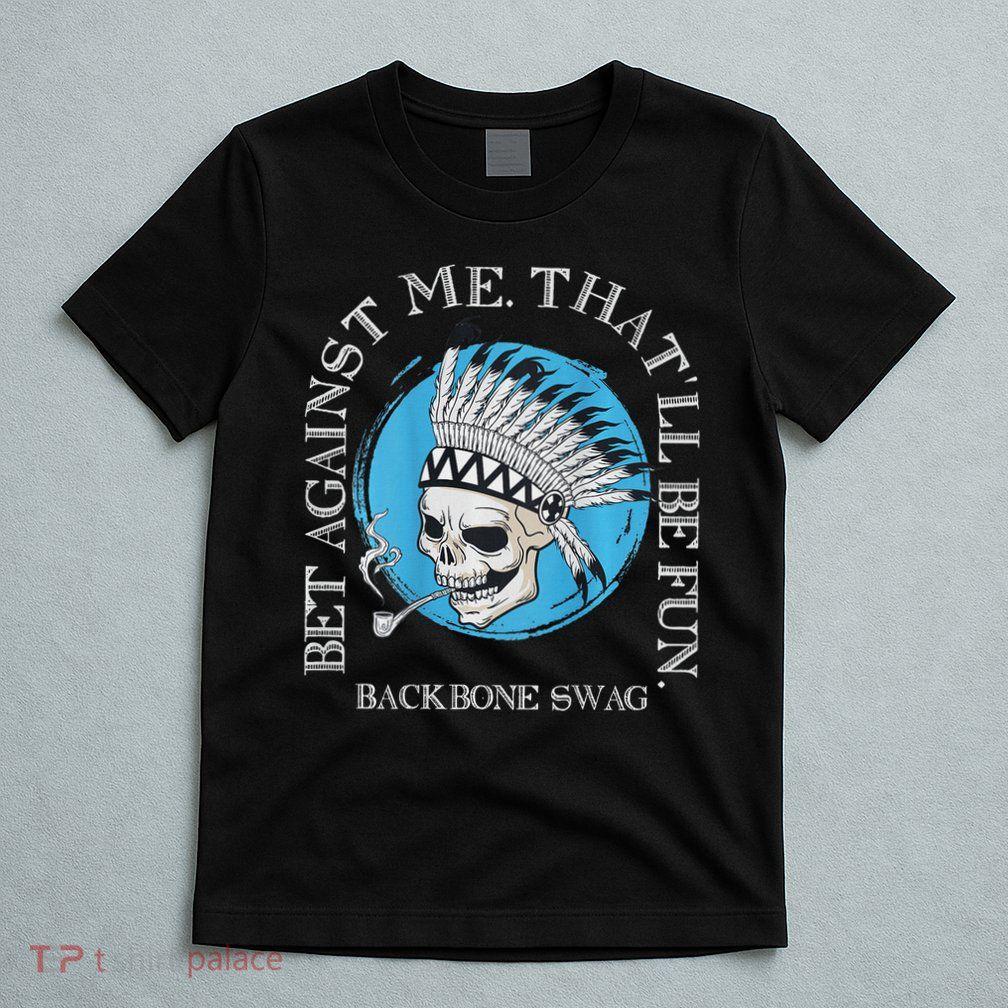 Against Me That'll Be Fun Skull Backbone Swag In Back T-Shirt