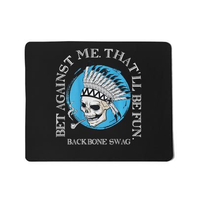 Against Me That'll Be Fun Skull Backbone Swag In Back Mousepad