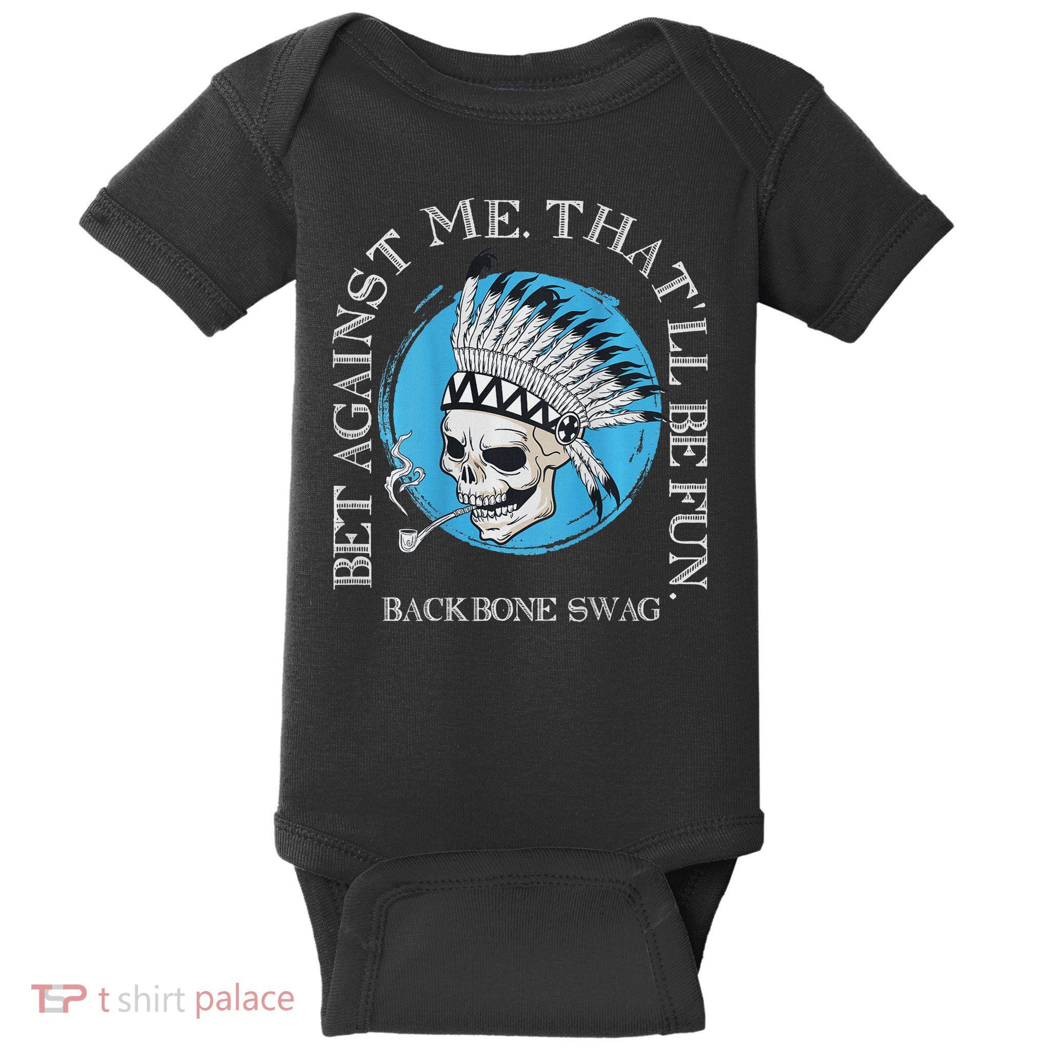 Against Me That'll Be Fun Skull Backbone Swag In Back Baby Bodysuit