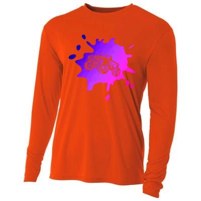 Abstract Monster Truck Driver Extreme Sports Motorsport 4x4 Cool Gift Cooling Performance Long Sleeve Crew