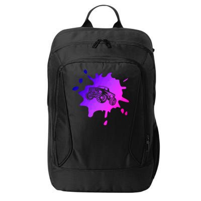 Abstract Monster Truck Driver Extreme Sports Motorsport 4x4 Cool Gift City Backpack