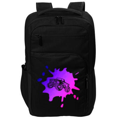 Abstract Monster Truck Driver Extreme Sports Motorsport 4x4 Cool Gift Impact Tech Backpack