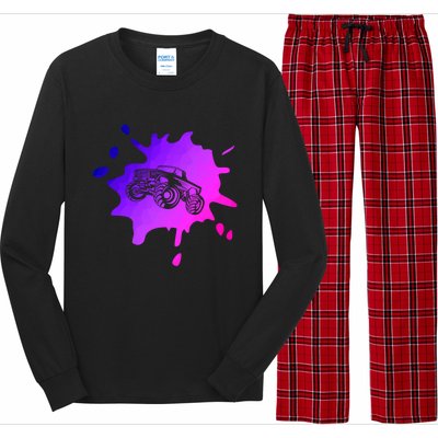 Abstract Monster Truck Driver Extreme Sports Motorsport 4x4 Cool Gift Long Sleeve Pajama Set