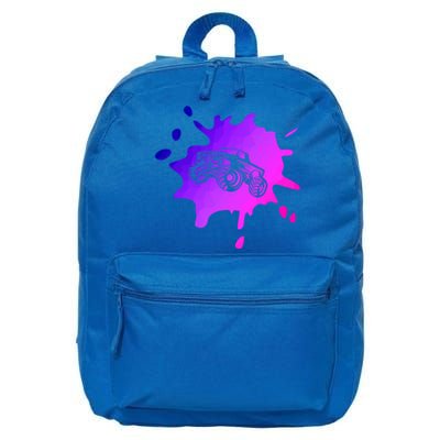 Abstract Monster Truck Driver Extreme Sports Motorsport 4x4 Cool Gift 16 in Basic Backpack