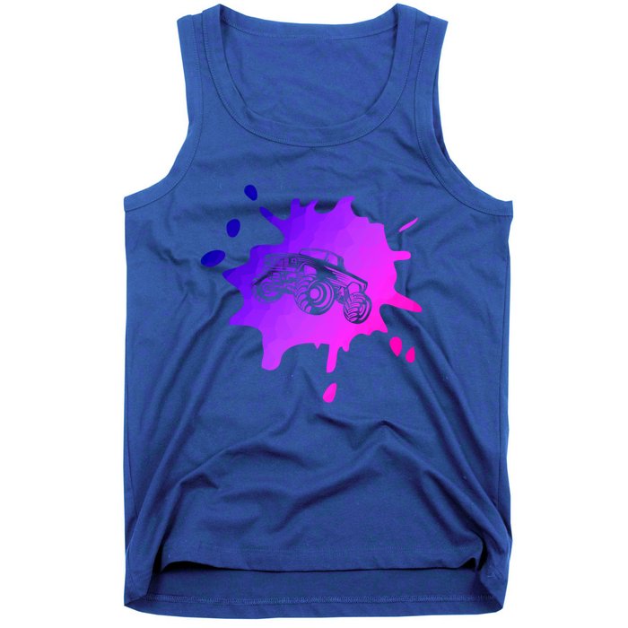 Abstract Monster Truck Driver Extreme Sports Motorsport 4x4 Cool Gift Tank Top