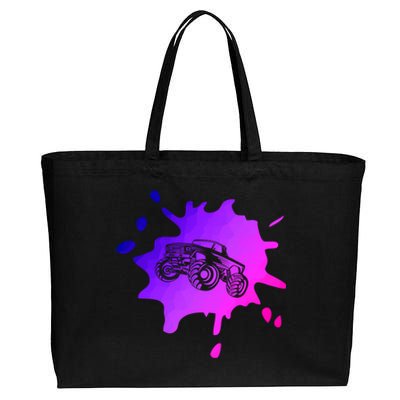 Abstract Monster Truck Driver Extreme Sports Motorsport 4x4 Cool Gift Cotton Canvas Jumbo Tote