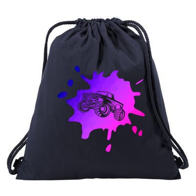 Abstract Monster Truck Driver Extreme Sports Motorsport 4x4 Cool Gift Drawstring Bag