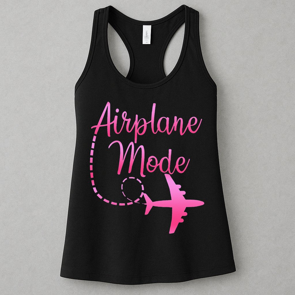 Airplane Mode Traveling Vacation For Womens Womens Tank Top
