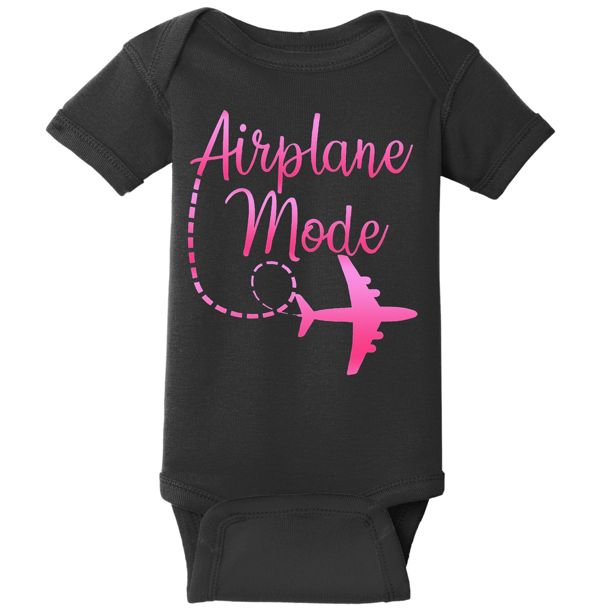 Airplane Mode Traveling Vacation For Womens Baby Bodysuit