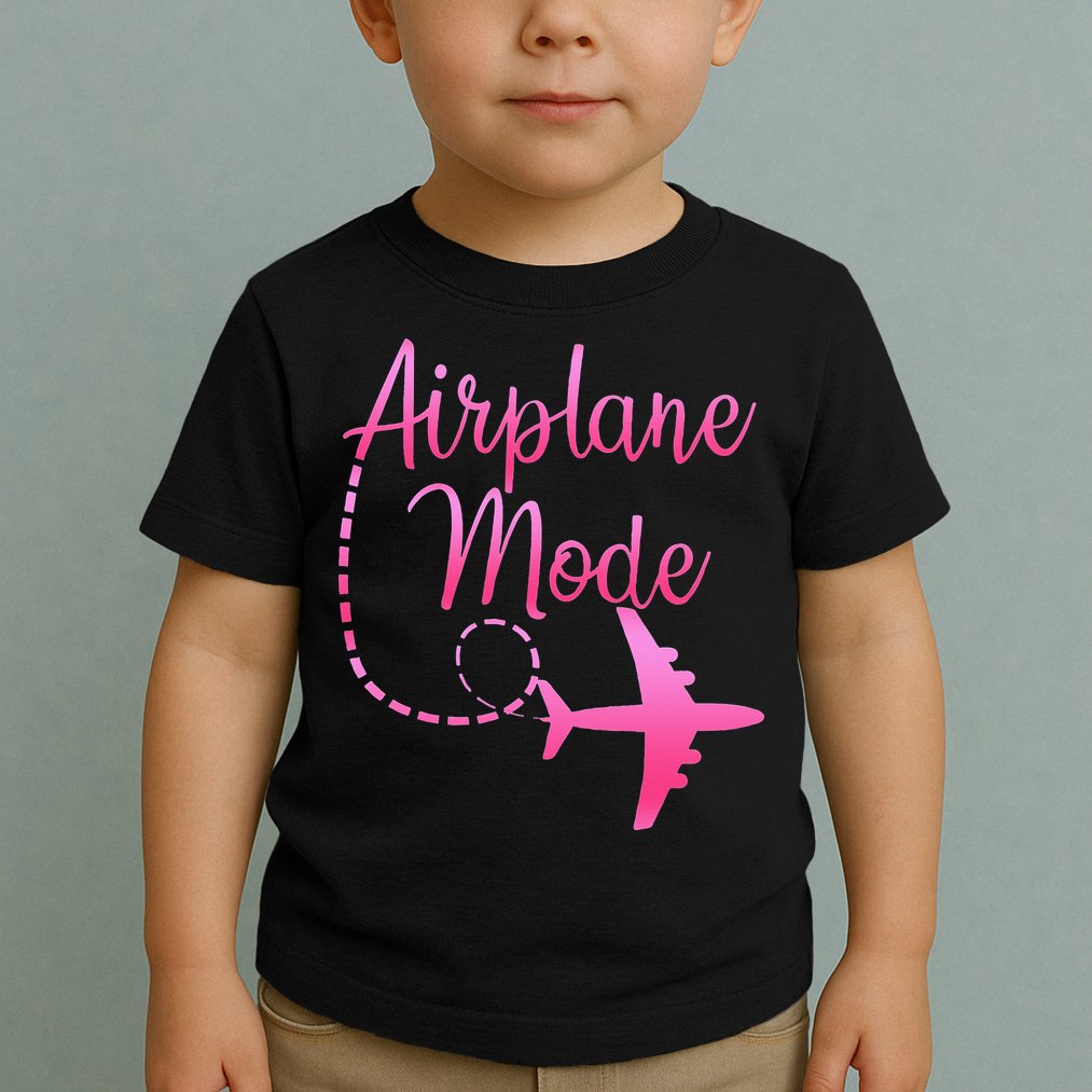 Airplane Mode Traveling Vacation For Womens Toddler T-Shirt