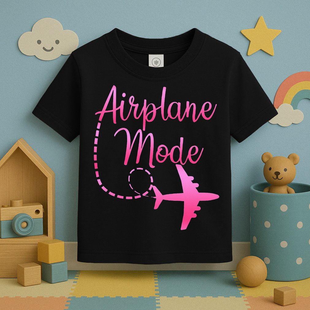 Airplane Mode Traveling Vacation For Womens Toddler T-Shirt