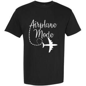 Airplane Mode Traveling Vacation Traveler Adventure Long Sleeve Garment-Dyed Heavyweight T-Shirt