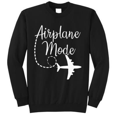 Airplane Mode Traveling Vacation Traveler Adventure Long Sleeve Sweatshirt