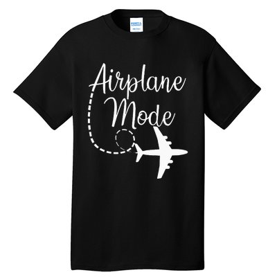 Airplane Mode Traveling Vacation Traveler Adventure Long Sleeve Tall T-Shirt