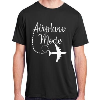 Airplane Mode Traveling Vacation Traveler Adventure Long Sleeve Adult ChromaSoft Performance T-Shirt