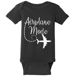 Airplane Mode Traveling Vacation Traveler Adventure Long Sleeve Baby Bodysuit