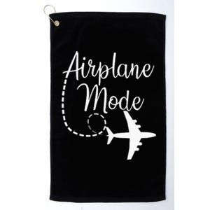 Airplane Mode Traveling Vacation Traveler Adventure Long Sleeve Platinum Collection Golf Towel