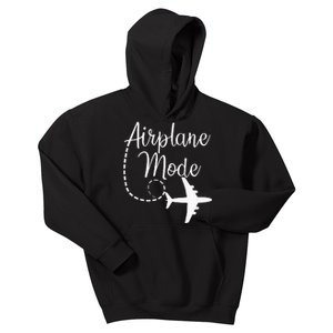 Airplane Mode Traveling Vacation Traveler Adventure Long Sleeve Kids Hoodie