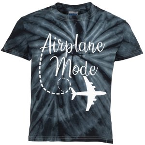 Airplane Mode Traveling Vacation Traveler Adventure Long Sleeve Kids Tie-Dye T-Shirt