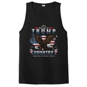 American Made Trump Merchandise Flag Trump 45 47 PosiCharge Competitor Tank