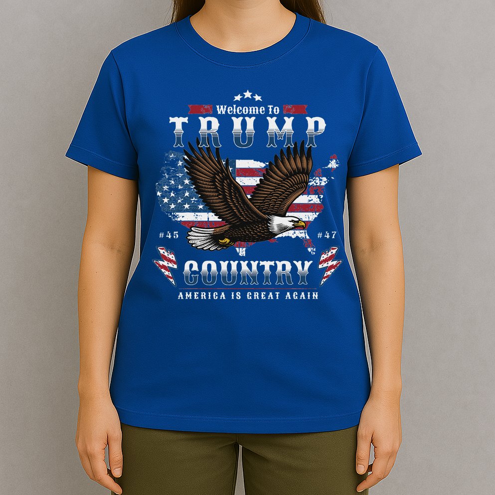 American Made Trump Merchandise Flag Trump 45 47 T-Shirt