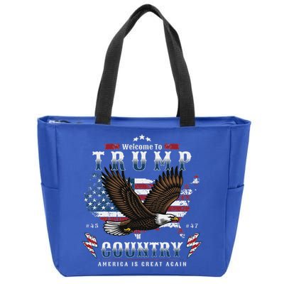 American Made Trump Merchandise Flag Trump 45 47 Zip Tote Bag