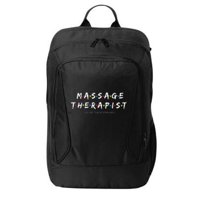 Adorable Massage Therapist Christmas Gift For Therapy City Backpack