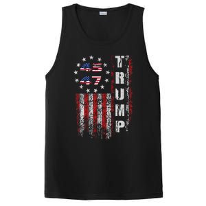 American Made Trump Merchandise Flag Trump 45 47 Trump 2025 PosiCharge Competitor Tank