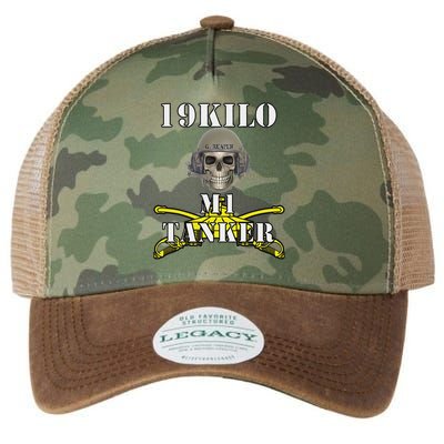 Army M1 Tanker Mos 19k Abrams Crewman Skull Version Legacy Tie Dye Trucker Hat