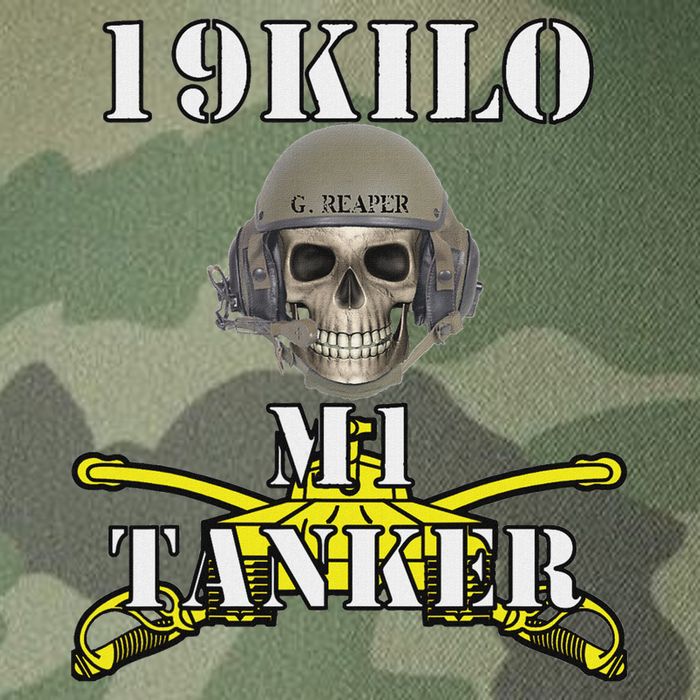 Army M1 Tanker Mos 19k Abrams Crewman Skull Version Legacy Tie Dye Trucker Hat