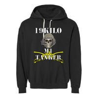 Army M1 Tanker Mos 19k Abrams Crewman Skull Version Garment-Dyed Fleece Hoodie