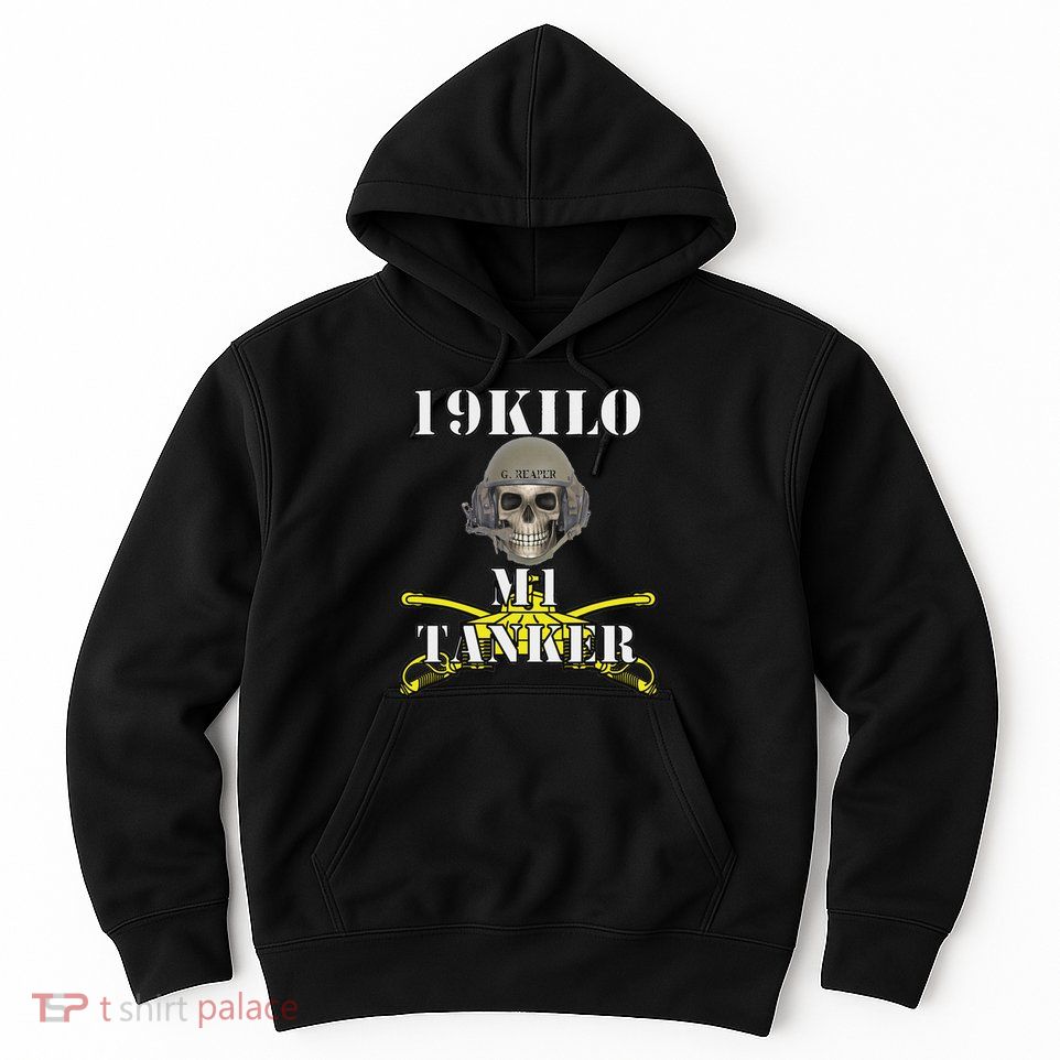 Army M1 Tanker Mos 19k Abrams Crewman Skull Version Hoodie