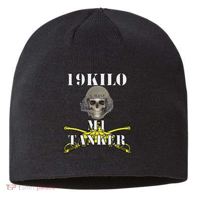 Army M1 Tanker Mos 19k Abrams Crewman Skull Version Sustainable Beanie