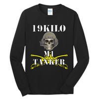Army M1 Tanker Mos 19k Abrams Crewman Skull Version Tall Long Sleeve T-Shirt