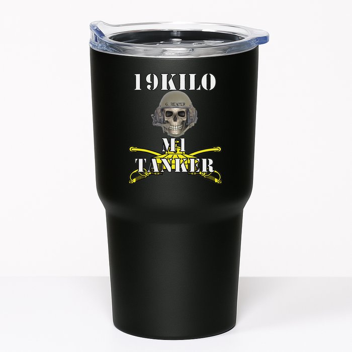 Army M1 Tanker Mos 19k Abrams Crewman Skull Version Tumbler