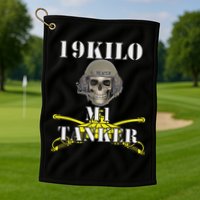Army M1 Tanker Mos 19k Abrams Crewman Skull Version Golf Towel