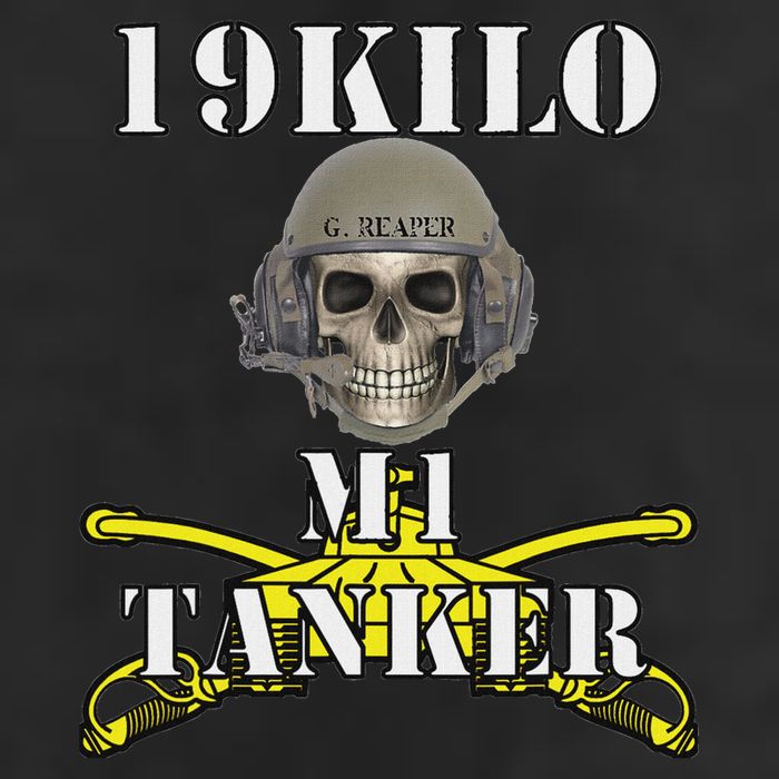 Army M1 Tanker Mos 19k Abrams Crewman Skull Version Golf Towel