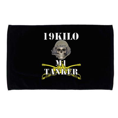 Army M1 Tanker Mos 19k Abrams Crewman Skull Version Microfiber Hand Towel