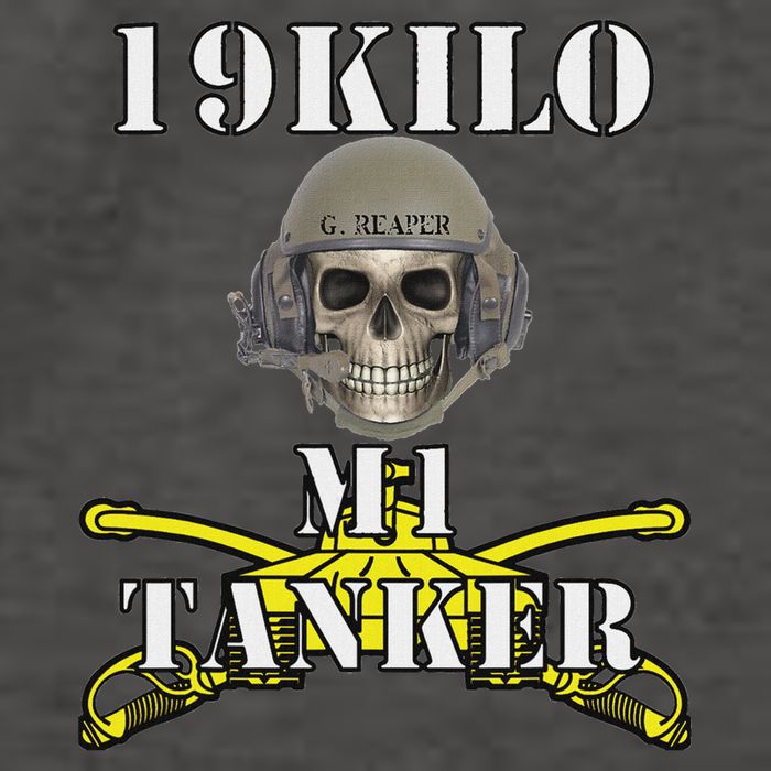 Army M1 Tanker Mos 19k Abrams Crewman Skull Version Vector Backpack