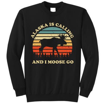 Alaska Moose Tourist Travel Funny Sweatshirt