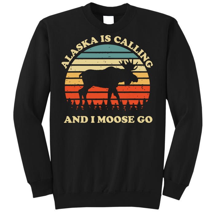 Alaska Moose Tourist Travel Funny Sweatshirt