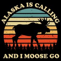 Alaska Moose Tourist Travel Funny Impact Tech Backpack