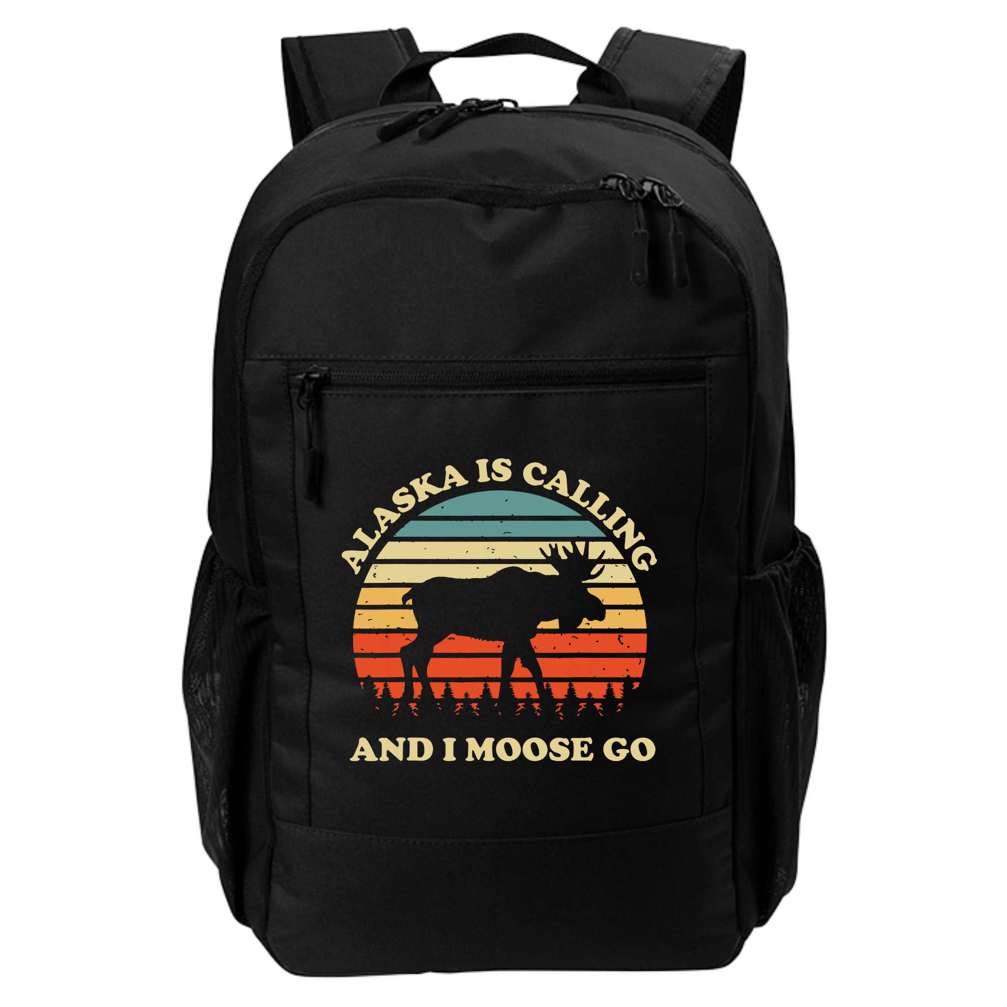 Alaska Moose Tourist Travel Funny Backpack