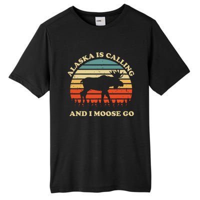 Alaska Moose Tourist Travel Funny Tall Fusion ChromaSoft Performance T-Shirt