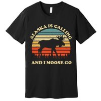 Alaska Moose Tourist Travel Funny Premium T-Shirt