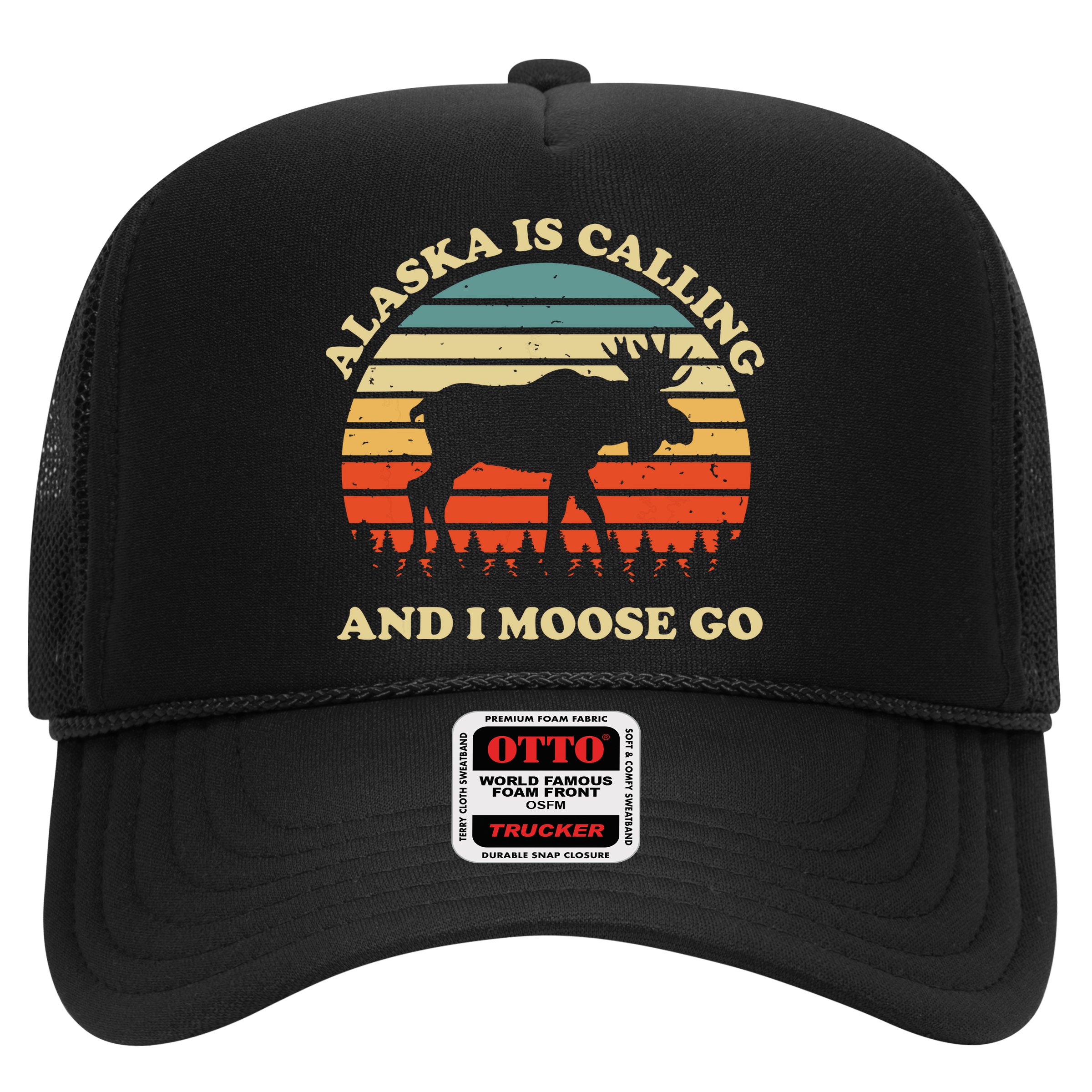 Alaska Moose Tourist Travel Funny Hat
